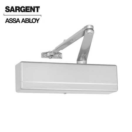 SARGENT 1431 Series Surface Mechanical Closer Tri-pack (Regular arm Parallel arm Top jamb mount) Sprayed Alu SRG-1431-UO-EN-RH